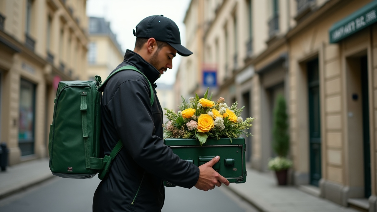 Service de livraison à vélo de Vbrightgrove dans les rues de Nantes